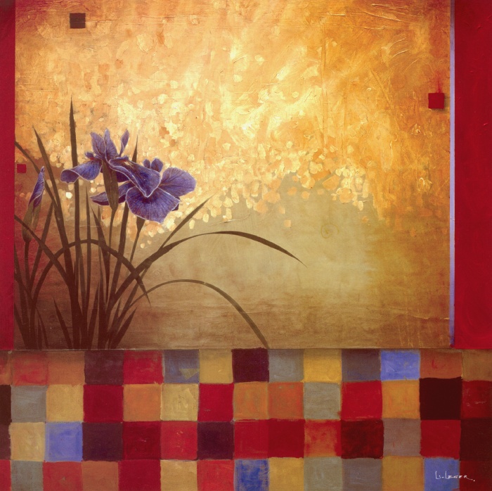 Iris Quilt painting - Don Li-Leger Iris Quilt art painting